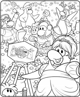 Coloring Page Coins