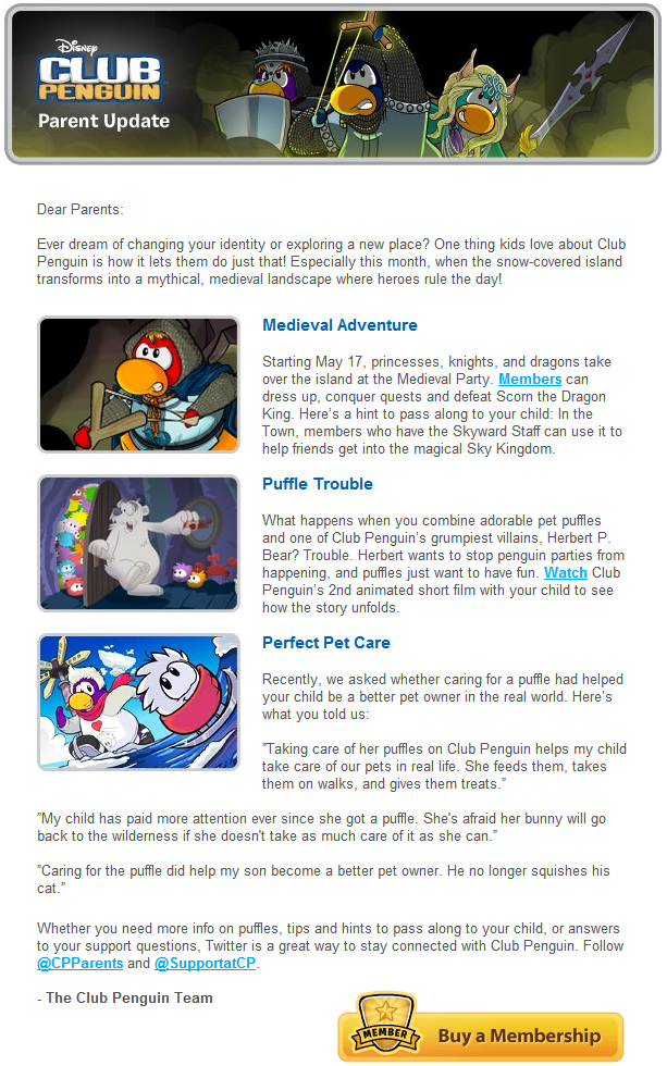 Club Penguin May 2012 Parent Update | Club Penguin Cheats