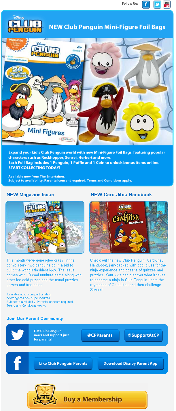 Club Penguin UK News Email – July 2012 | Club Penguin Cheats