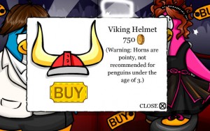 Red Viking Helmet