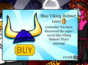 Blue Viking Helmet