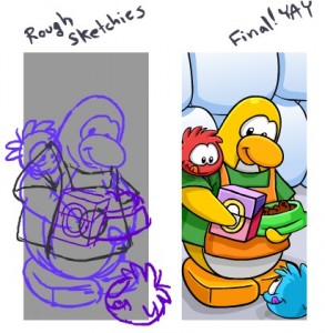 Club Penguin Times Sketch