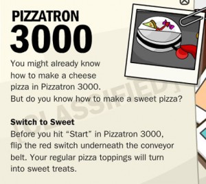 Make Sweet Pizzas in Pizzatron 3000