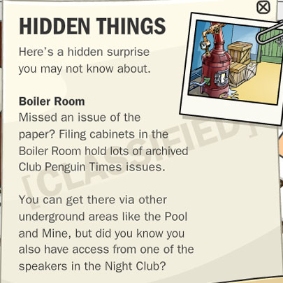 The Boiler Room - Club Penguin 101 