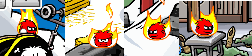 Flaming Puffles