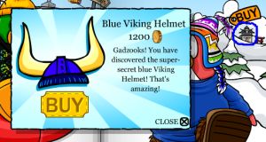 Blue Viking Helmet