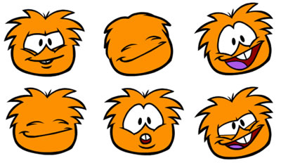 Orange Puffle Emotions