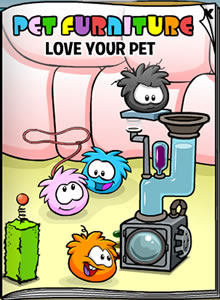 March 2010 Puffle Furniture Catalog