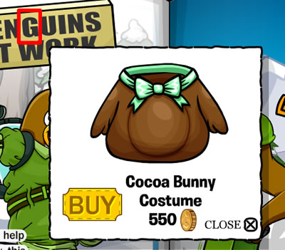 Cocoa Bunny Costume