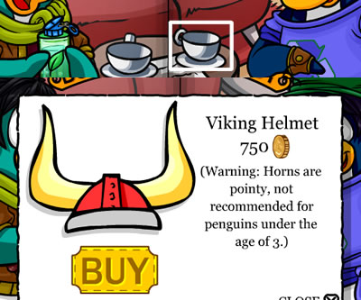 Red Viking Helmet