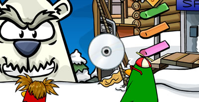 how to clean the disc in club penguin mission
