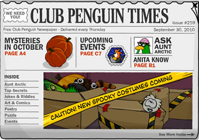 Club Penguin Times Issue #259