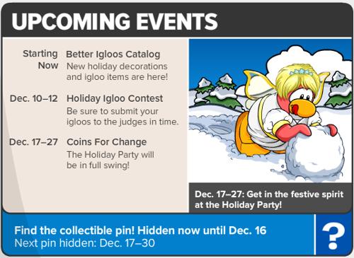 All Parties and Events in Club Penguin 2010