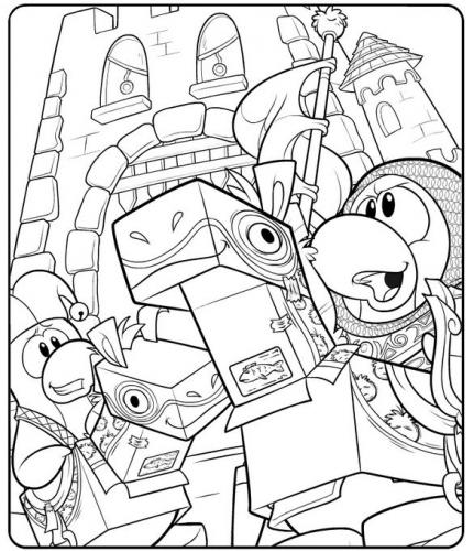 club penguin coloring pages and printables