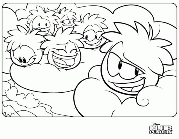 New Club Penguin Puffle Coloring Page - Club Penguin Cheats 2013