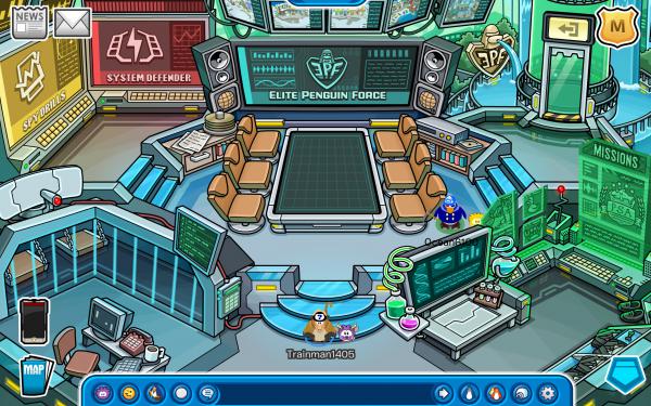 Exclusive Club Penguin Cheats: The HQ and Secret Elite Penguin Force Room  Decorated with Hidden Secrets!